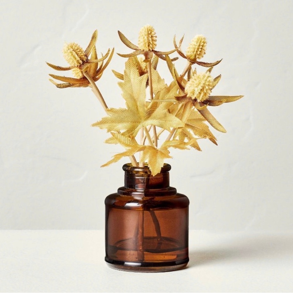 Hearth & Hand Small Faux Thistle Wildflower Fall Arrangement 5.5”